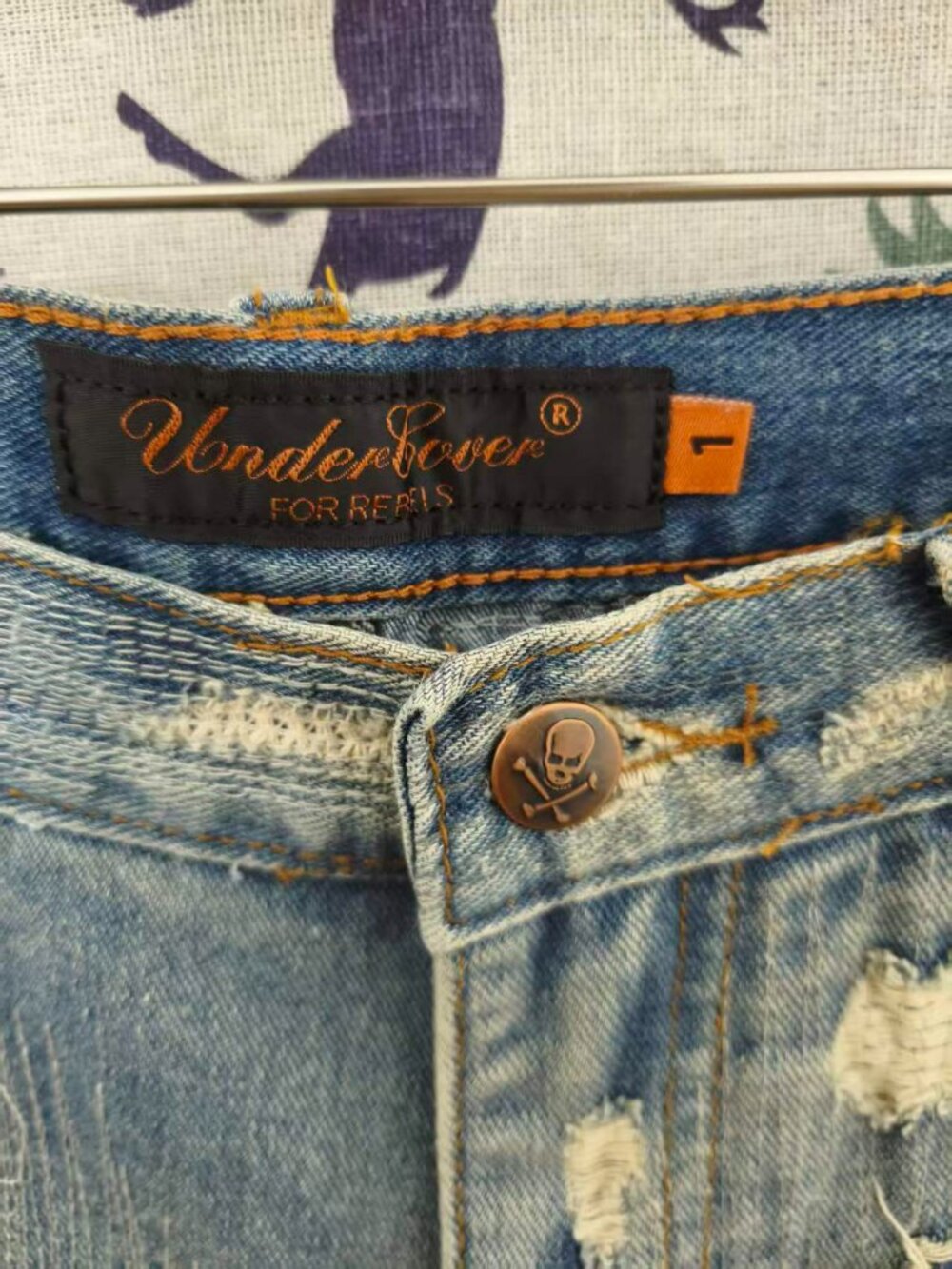 Undercover For Rebels Distressed Jeans, Light Blue - Picture 2 of 8